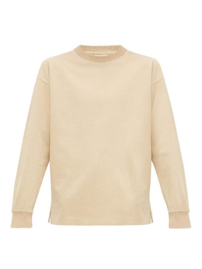 Lemaire - Pigment-dyed Cotton-jersey Sweatshirt - Mens - Beige