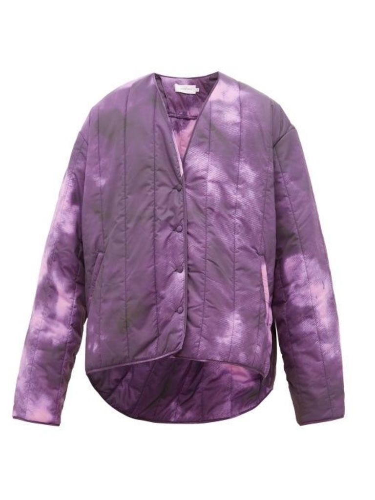 Marques'almeida - Tie Dye-print Padded Jacket - Mens - Purple