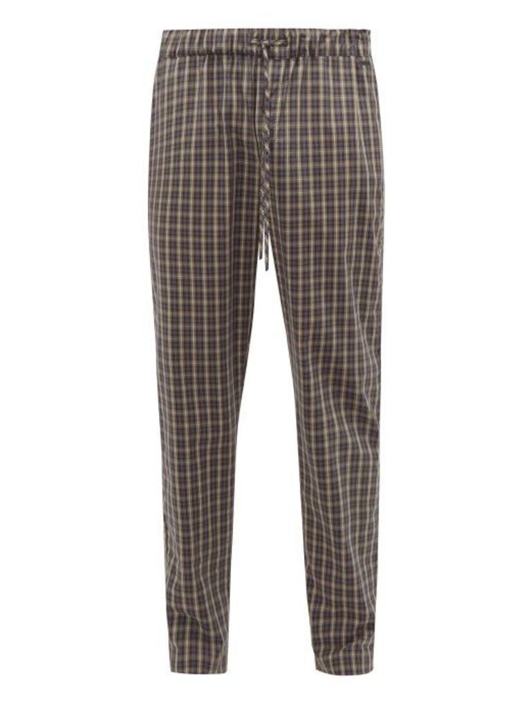Hanro - Checked Cotton-poplin Pyjama Trousers - Mens - Multi
