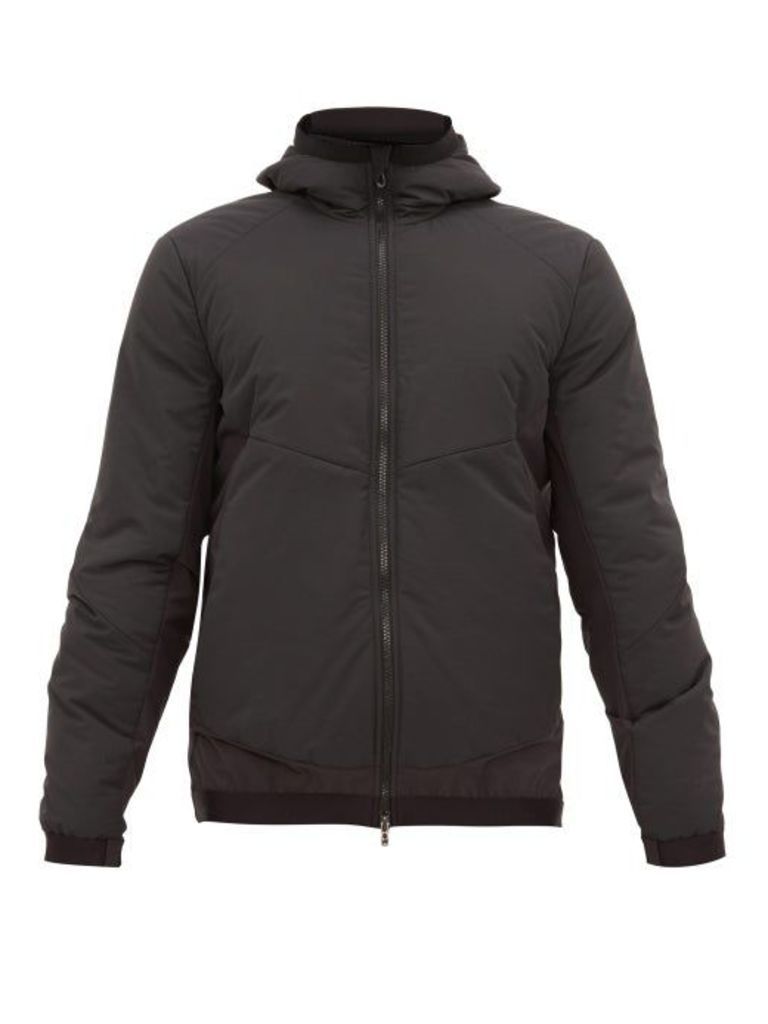 Sease - Layered Hooded Technical Jacket - Mens - Dark Grey