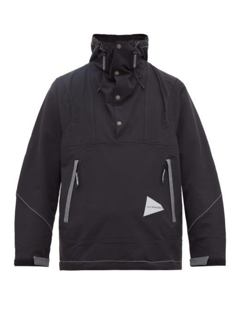 And Wander - Hooded Technical Nylon-blend Jacket - Mens - Black