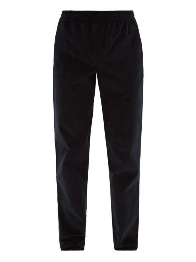 Éditions M.r - Jean-francois Cotton-corduroy Tapered Trousers - Mens - Navy