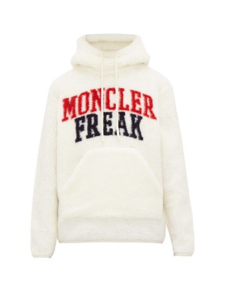 2 Moncler 1952 - Logo Fleece Hooded Sweatshirt - Mens - White