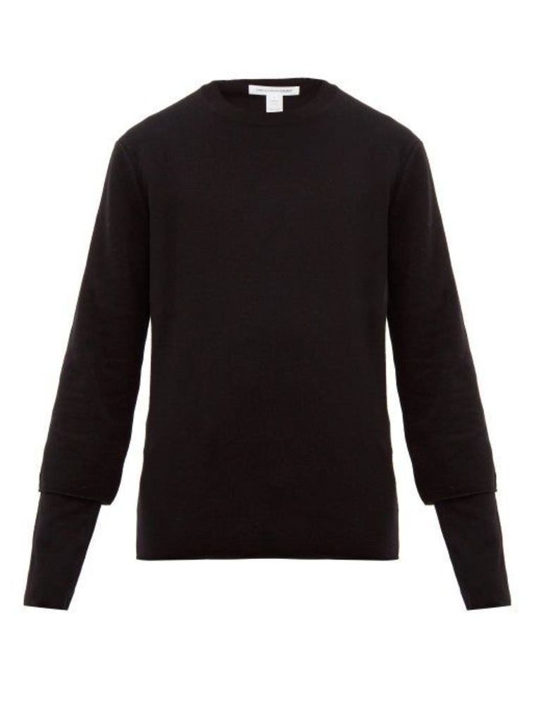 Comme Des Garçons Shirt - Double-sleeve Wool Sweater - Mens - Black