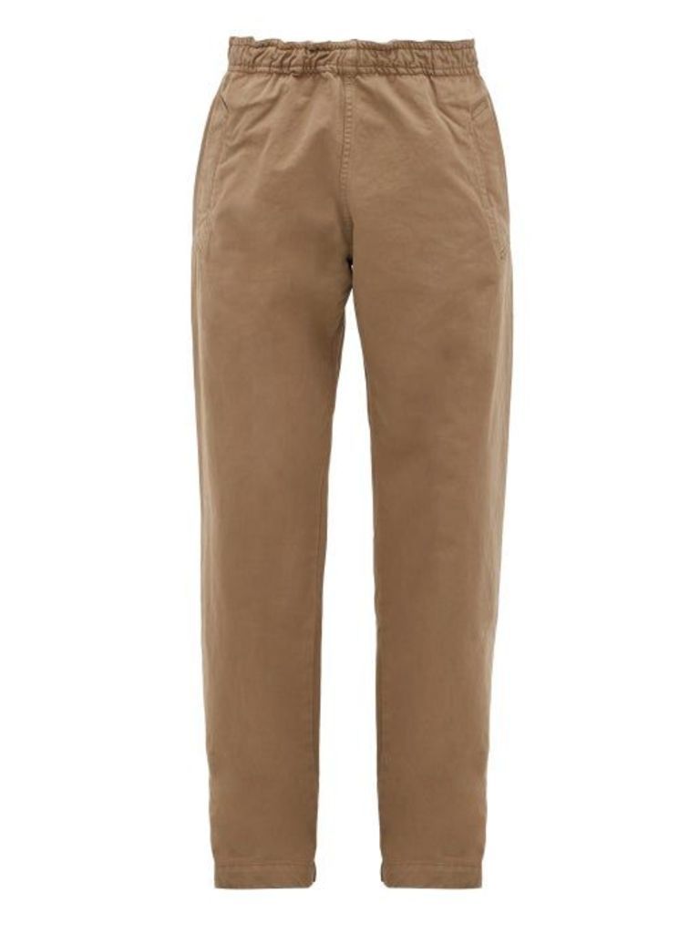 Mhl By Margaret Howell - Mhl Elasticated Waist Cotton Trousers - Mens - Khaki