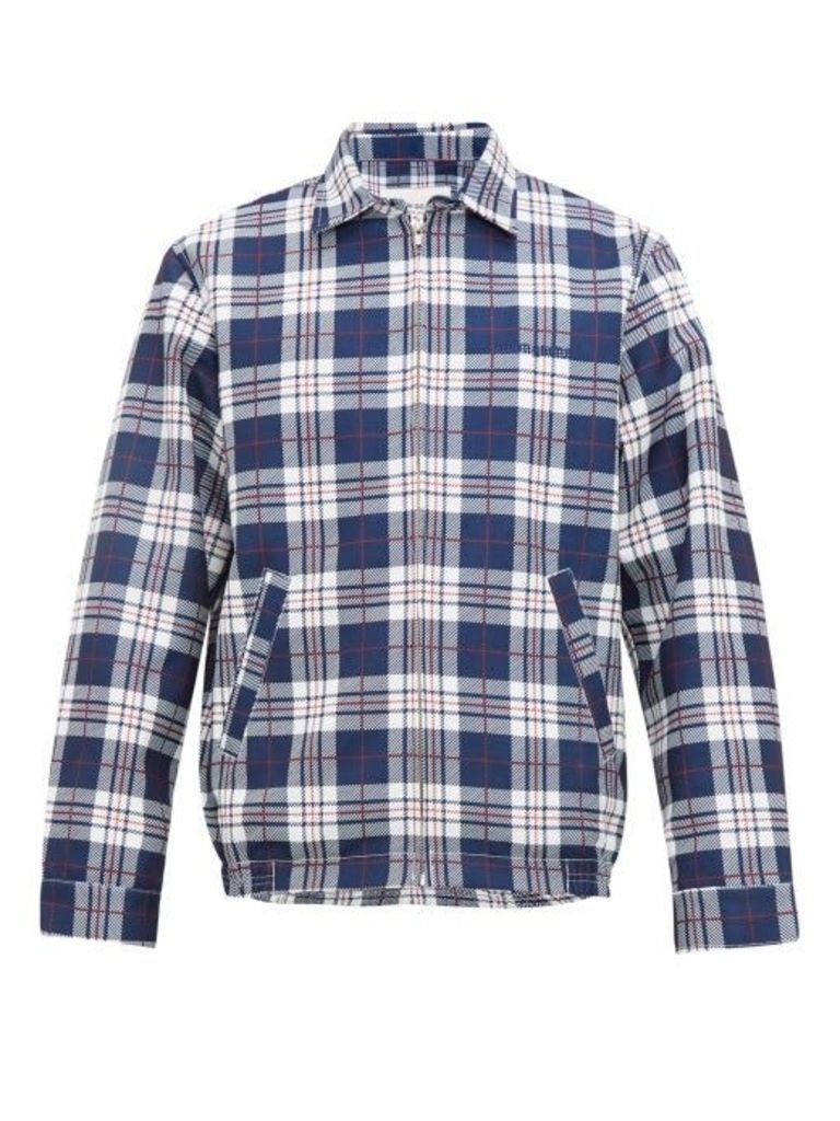Noon Goons - Picture Perfect Checked Technical Jacket - Mens - Blue White