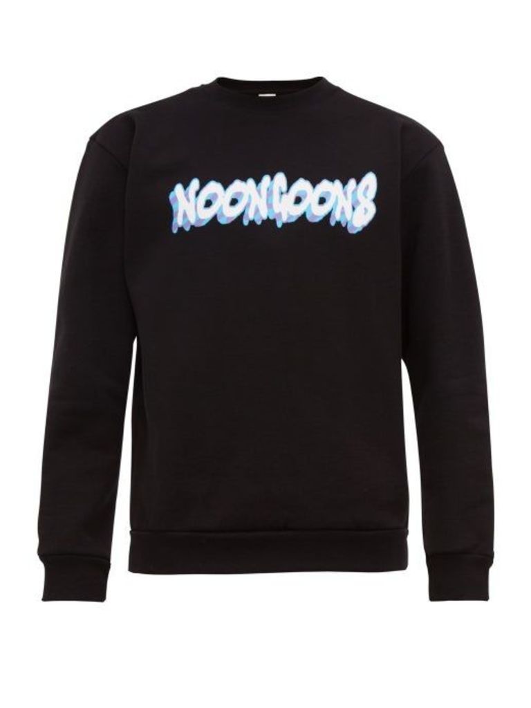Noon Goons - Logo-print Cotton-jersey Sweatshirt - Mens - Black