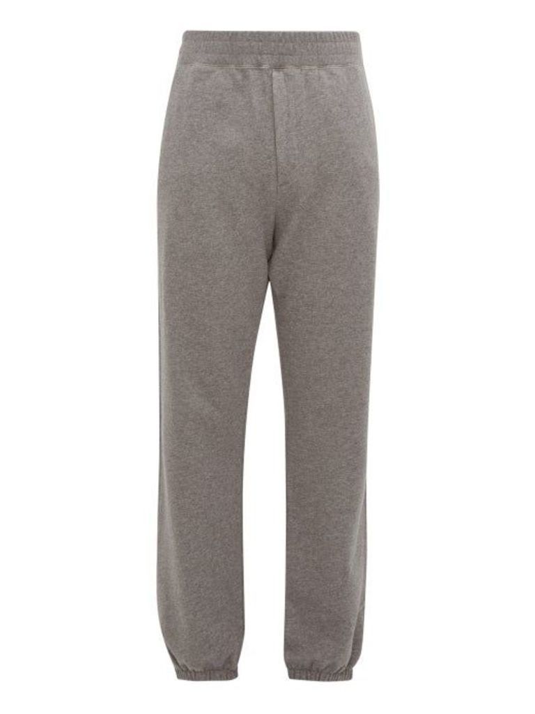 The Row - Olin Cuffed-ankle Cotton Track Pants - Mens - Grey