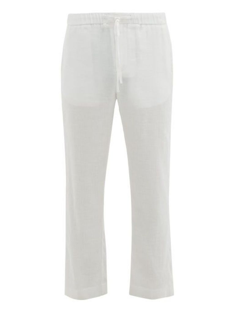 Frescobol Carioca - Sandro Linen-blend Chino Trousers - Mens - White