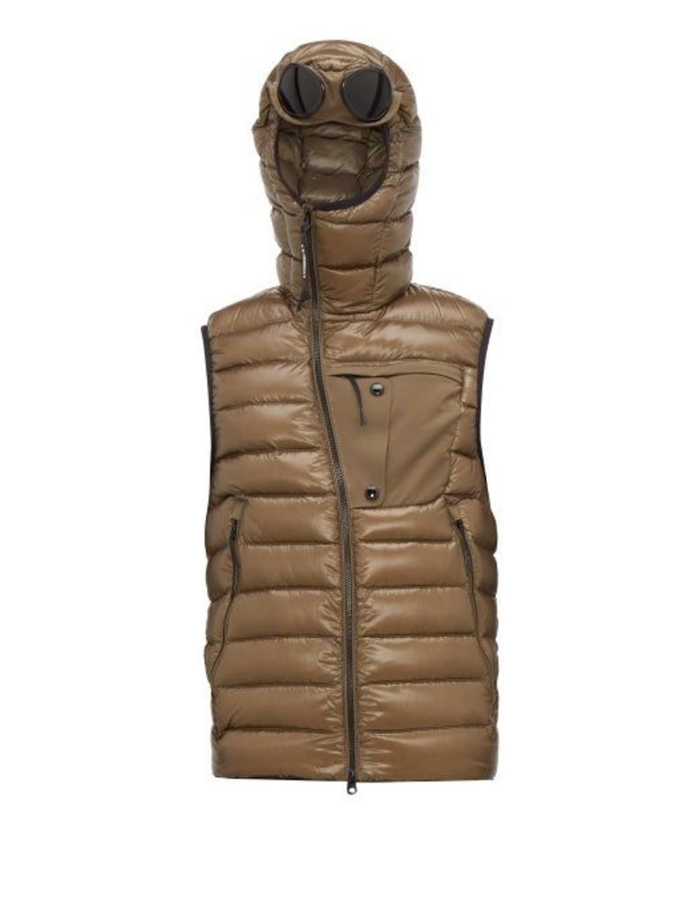 C.p. Company - D.d. Shell Quilted Goggle Gilet - Mens - Khaki