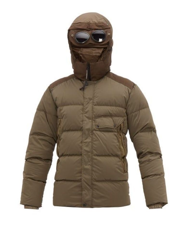 C.p. Company - Goggle-hood Down-filled Technical Hooded Jacket - Mens - Green