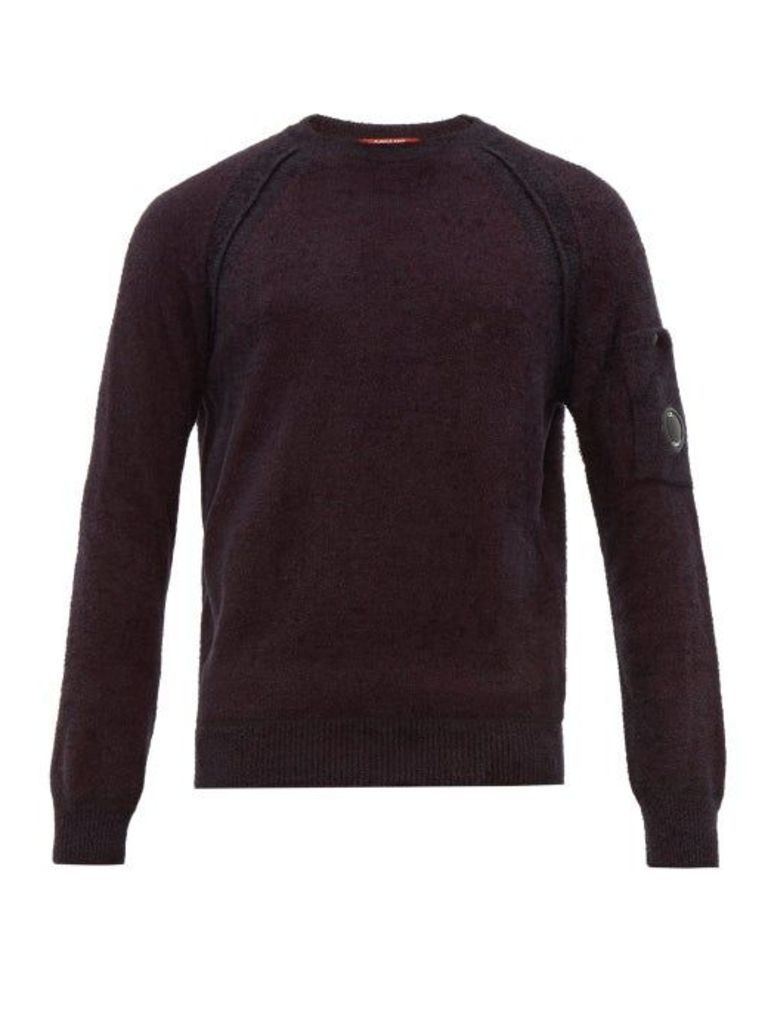 C.p. Company - Lens Embellished Technical Fleece Sweatshirt - Mens - Dark Brown