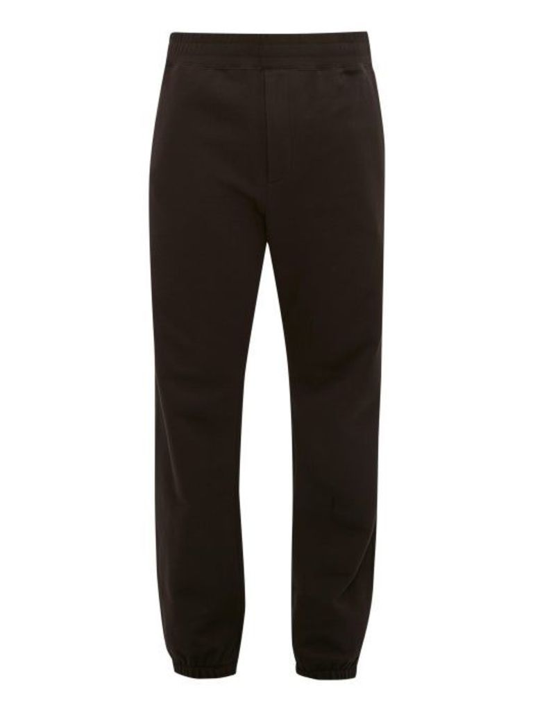 The Row - Olin Cuffed-ankle Cotton Track Pants - Mens - Black
