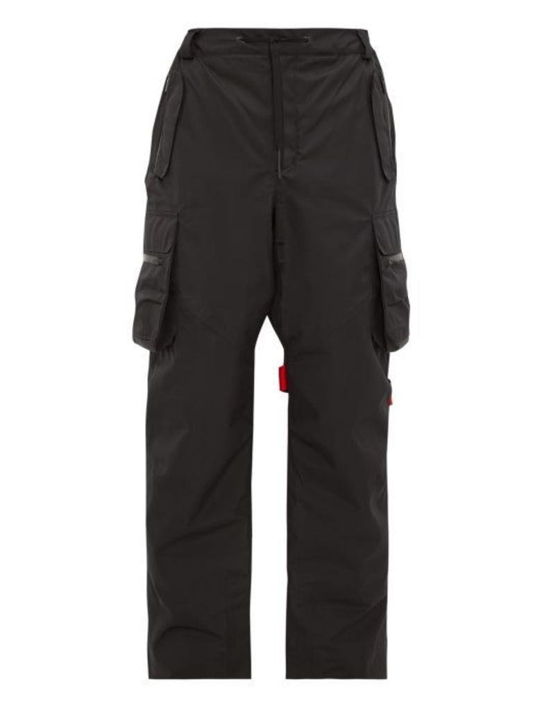Raf Simons X Templa - Logo-strap Technical Ski Trousers - Mens - Black