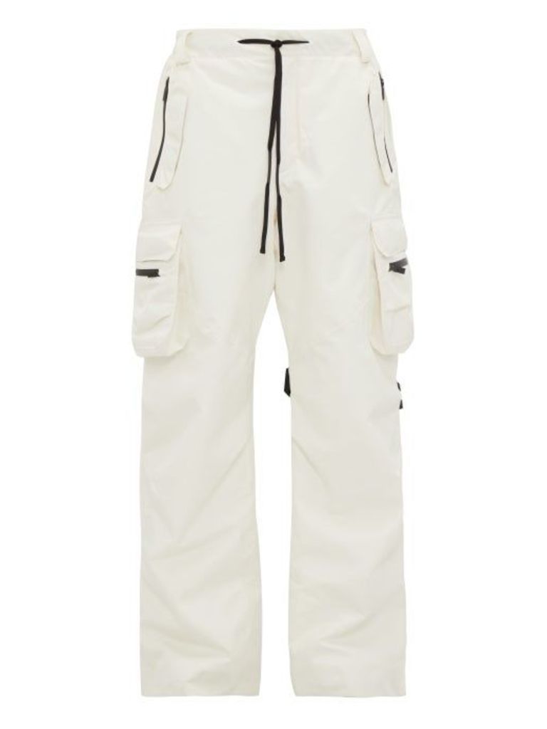 Raf Simons X Templa - Logo-strap Technical Ski Trousers - Mens - White