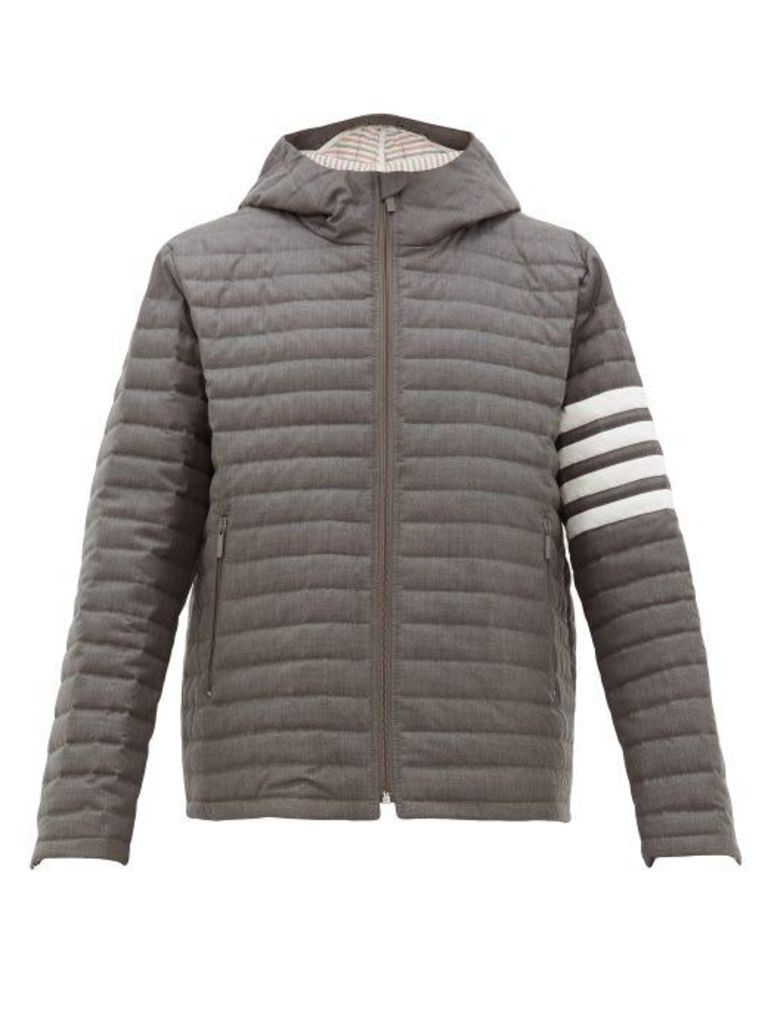 Thom Browne - Quilted Wool-twill Jacket - Mens - Grey
