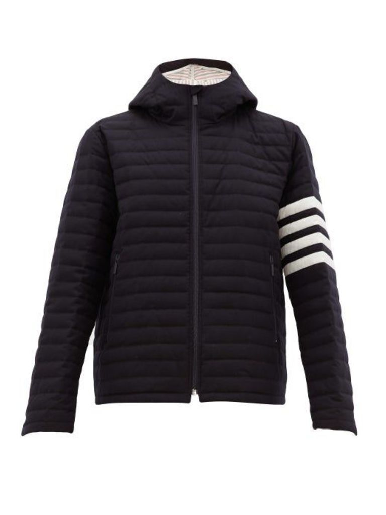 Thom Browne - Quilted Wool-twill Jacket - Mens - Navy