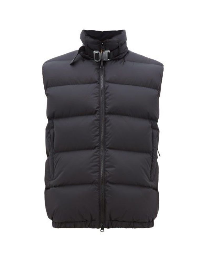 1017 Alyx 9sm - Rollercoaster Buckle Quilted Down Gilet - Mens - Black