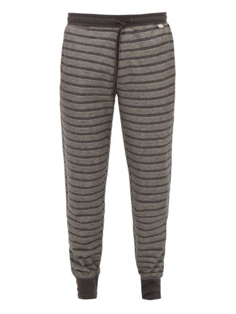 Paul Smith - Striped Cotton Pyjama Trousers - Mens - Grey Multi