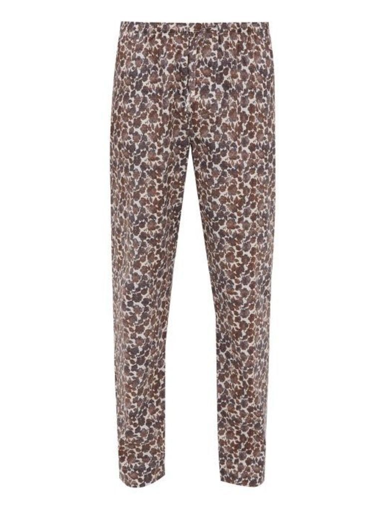 Zimmerli - Light Magic Floral-print Pyjama Trousers - Mens - Brown Multi