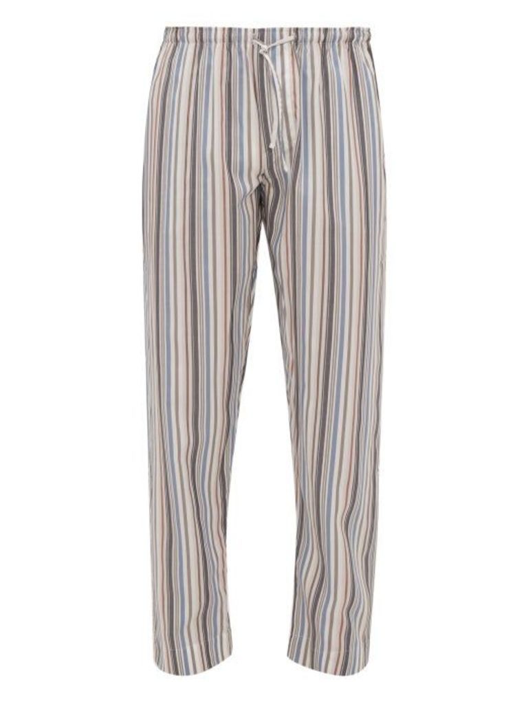 Zimmerli - Striped Poplin Pyjama Trousers - Mens - Multi