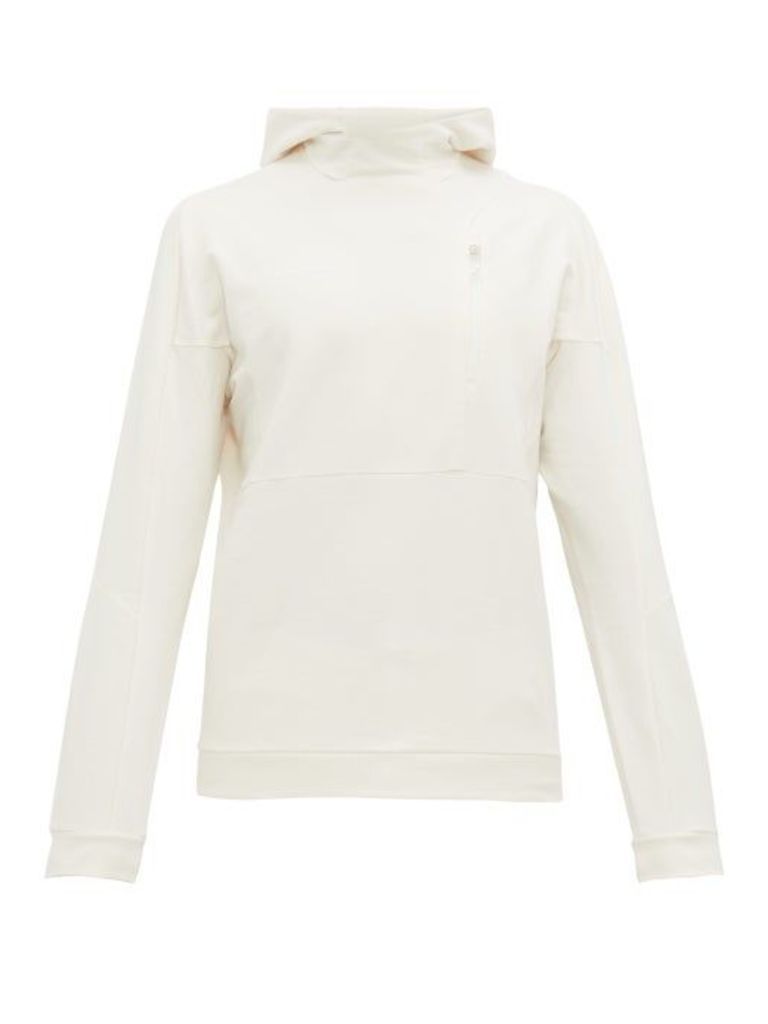 Mammut Delta X - Zun 3d-logo Cotton-blend Hooded Sweatshirt - Mens - White