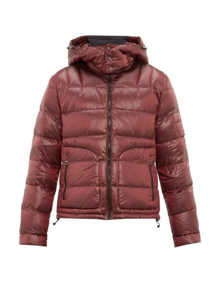 49 Winters - Quilted-down Hooded Jacket - Mens - Burgundy