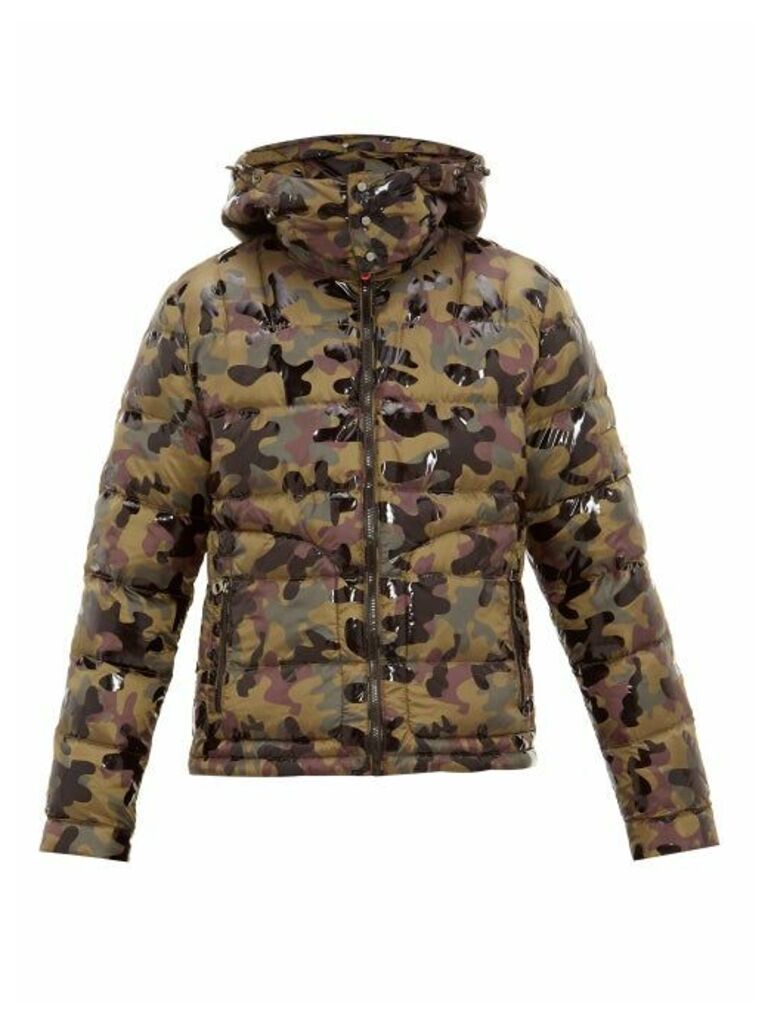 49 Winters - Camouflage-print Hooded Down Jacket - Mens - Khaki Multi