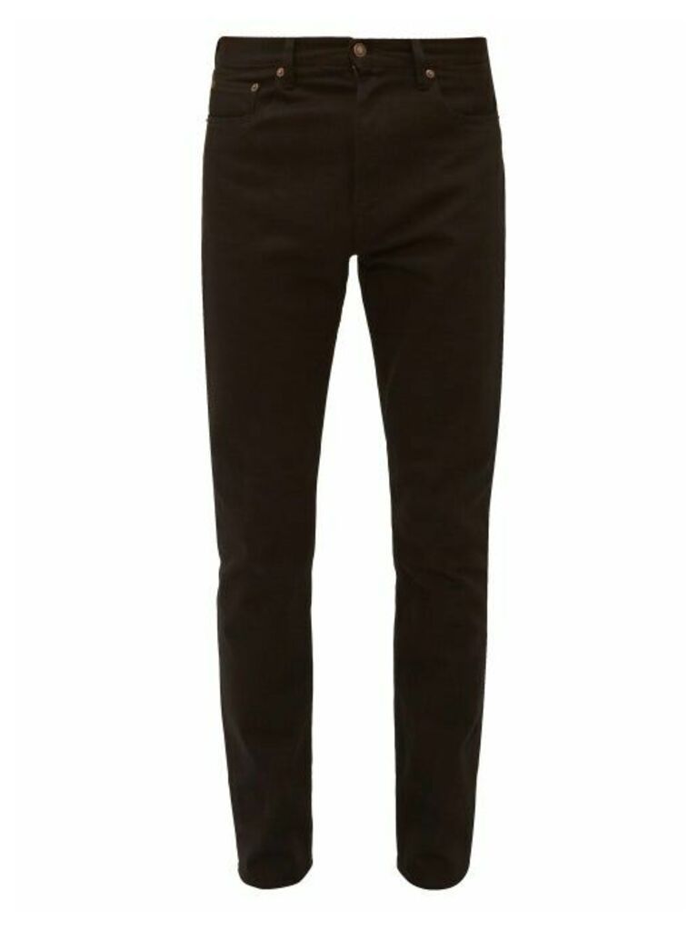 Jeanerica Jeans & Co. - Tm005 Cotton-blend Tapered-leg Jeans - Mens - Black