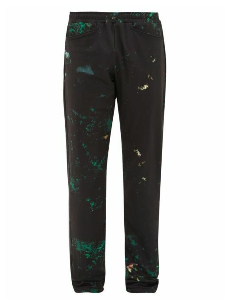 Cottweiler - Cruise Abstract-print Technical Trousers - Mens - Black Green