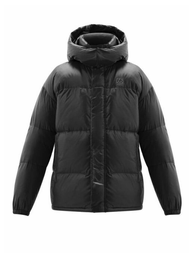 66°North - Dyngja Quilted-down Hooded Jacket - Mens - Black