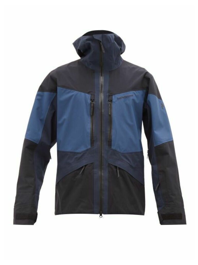 Peak Performance - Gravity Hooded Technical Ski Jacket - Mens - Blue Multi