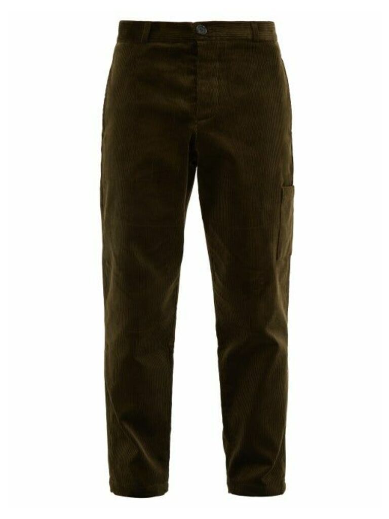 Oliver Spencer - Judo Cotton-corduroy Trousers - Mens - Green