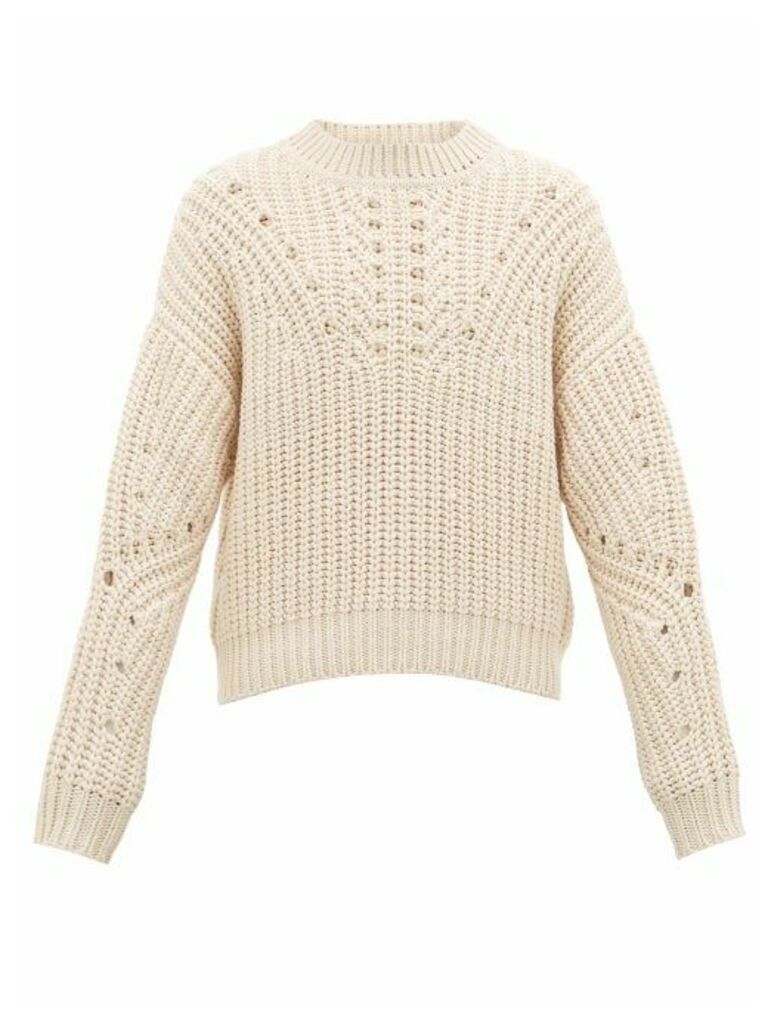 Isabel Marant - Nuko Knitted Cotton-blend Sweater - Mens - Cream