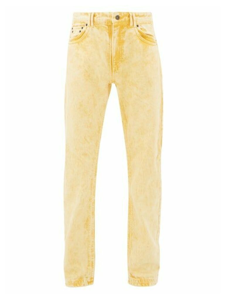 Y/Project - Bleached Double-seam Jeans - Mens - Yellow