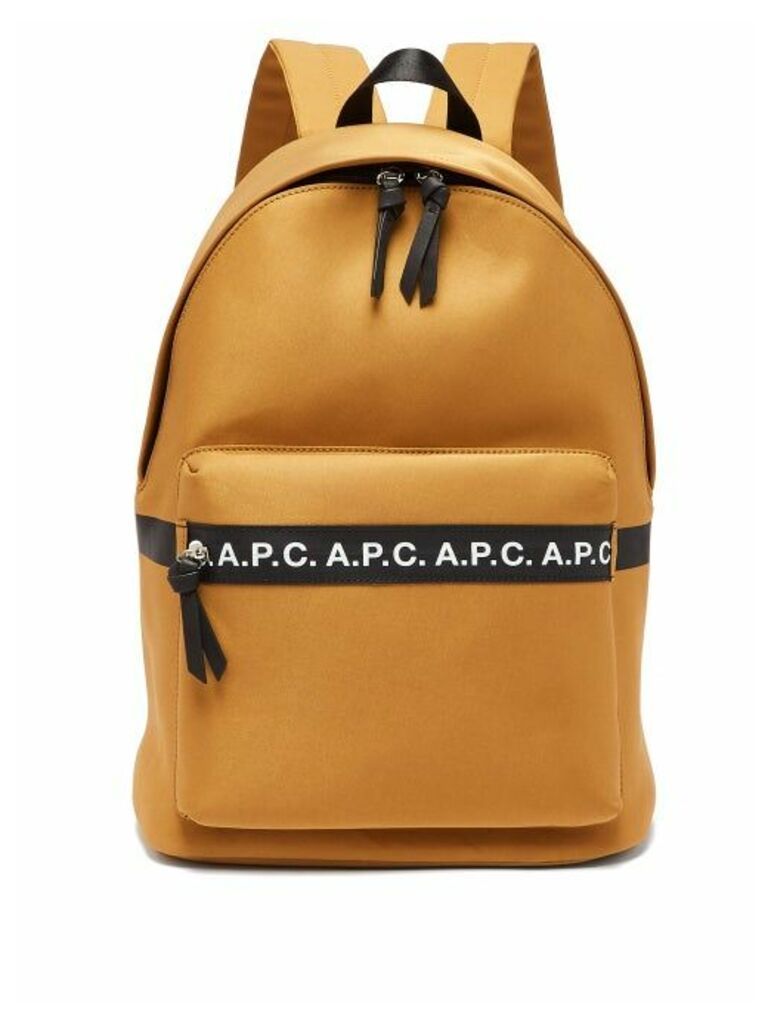 A.P.C. - Savile Logo Cotton-blend Canvas Backpack - Mens - Beige
