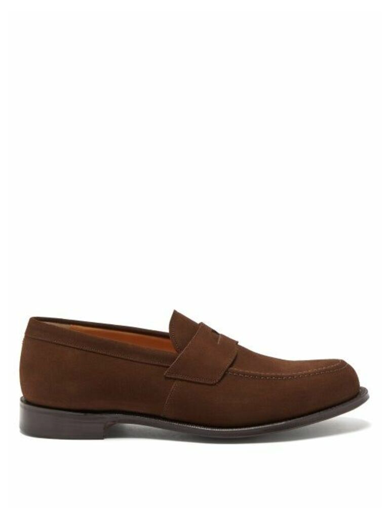 Church's - Dawley Suede Penny Loafers - Mens - Brown