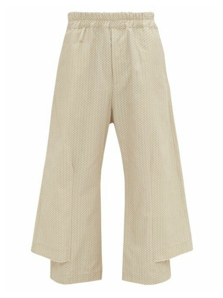 By Walid - Robin Cotton-canvas Trousers - Mens - Cream Multi