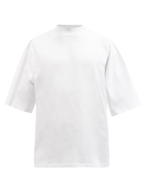 Oversized Cotton-jersey T-shirt - Mens - White