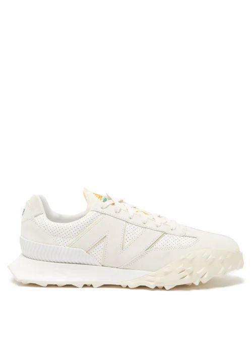 Xc-72 Suede And Mesh Trainers - Mens - White