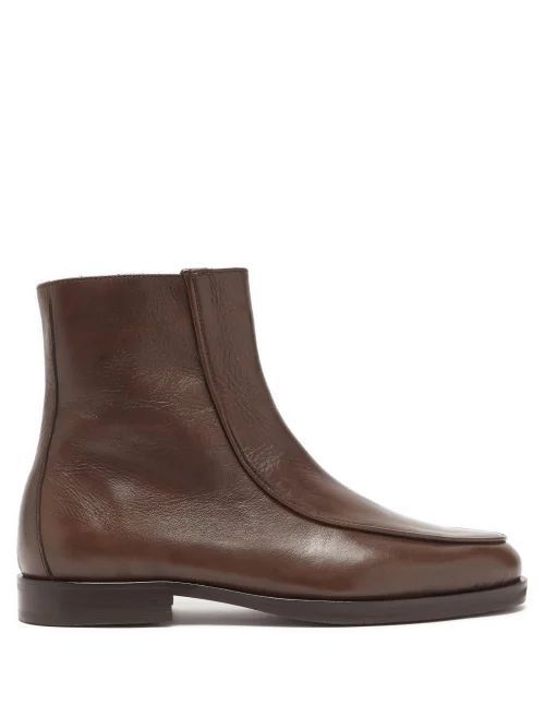 Pierrot Leather Boots - Mens - Brown