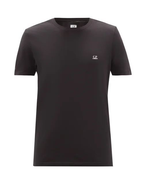 Goggle-lens Printed Cotton-jersey T-shirt - Mens - Black