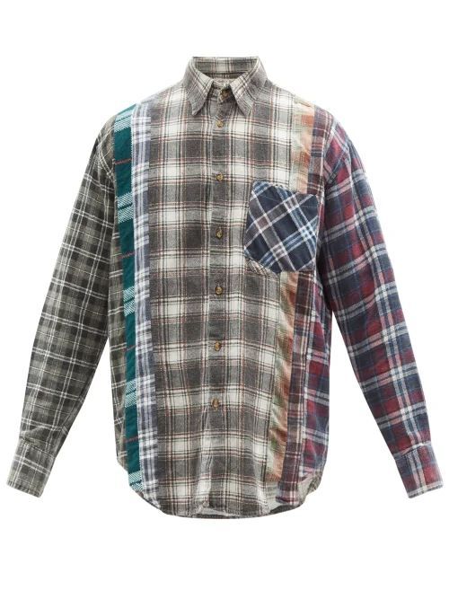 7 Cut Cotton-flannel Shirt - Mens - Multi