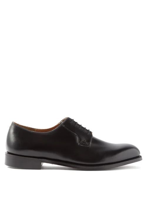 Winchester Leather Derby Shoes - Mens - Black