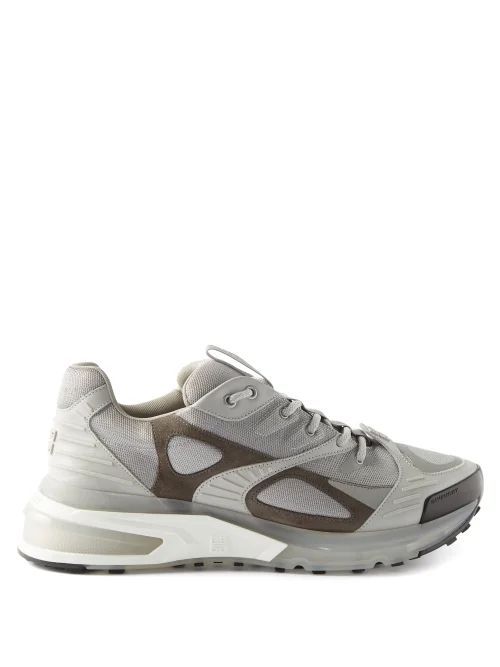 Giv 1 Mesh And Suede Trainers - Mens - Grey