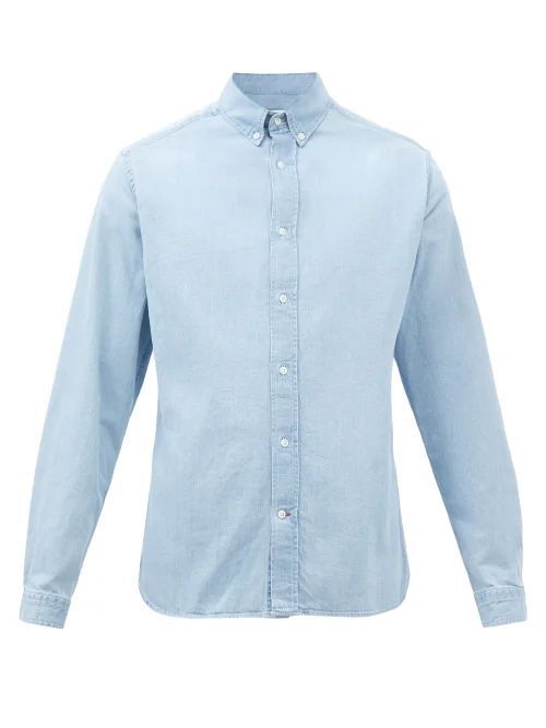 Brook Organic-cotton Shirt - Mens - Blue