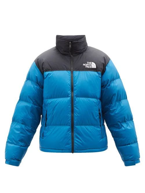 1996 Nuptse Quilted Down Jacket - Mens - Blue