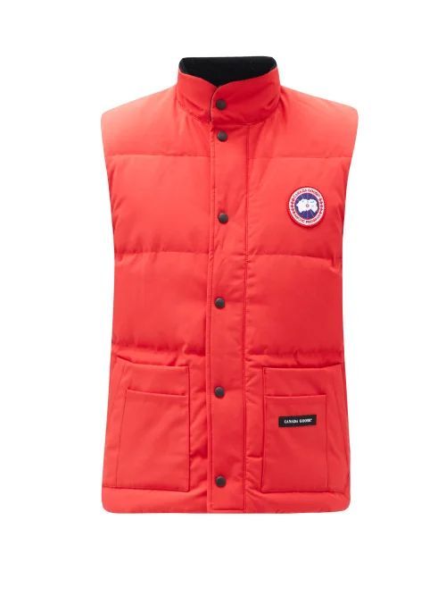 Freestyle Quilted-down Gilet - Mens - Red
