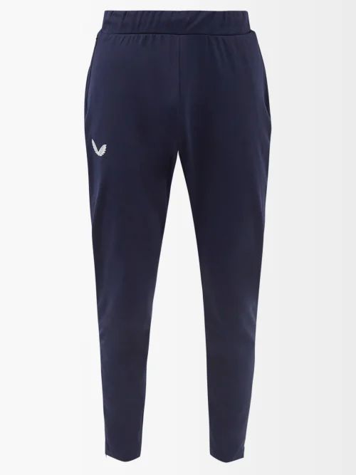 Peacoat Technical-jersey Track Pants - Mens - Navy
