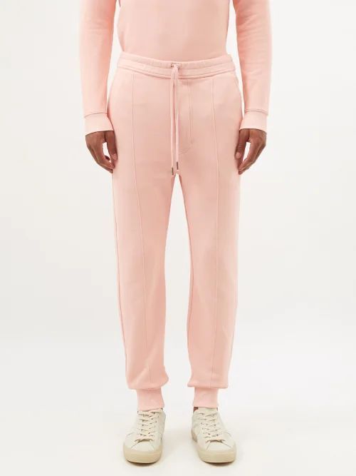 Pintucked Jersey Track Pants - Mens - Light Pink